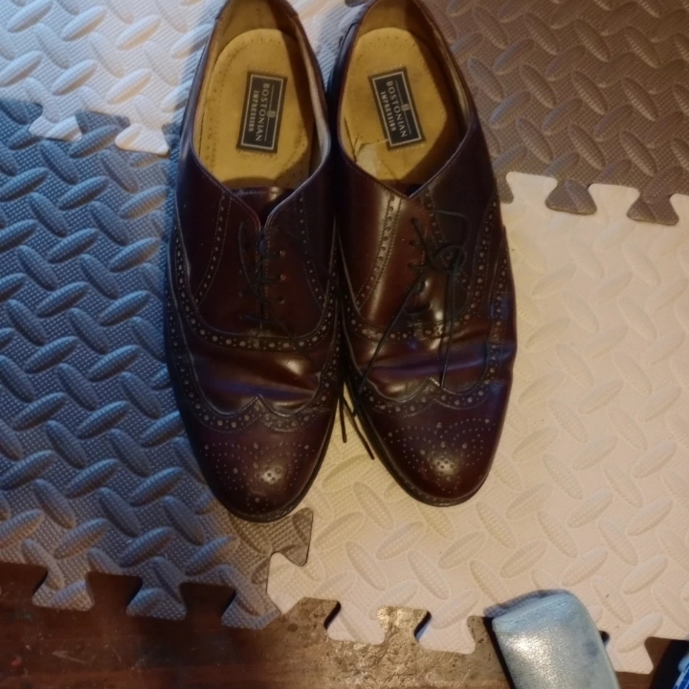 Johnston & Murphy Dark Brown Leather Oxfords